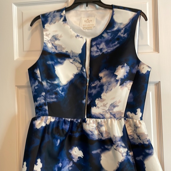 Kate Spade Joss Cloud Print Zip Front Dress - Picture 5 of 5